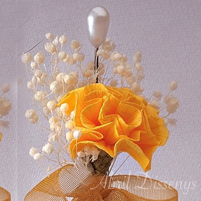 Alfiler de Boda Claveles de Colores