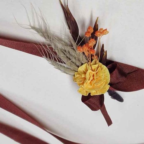 Pulsera de Claveles con Cinta