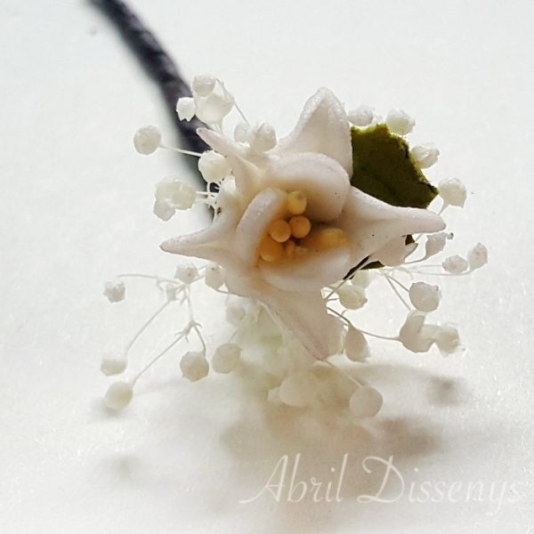 pin de flor para el pelo edelweiss set 7
