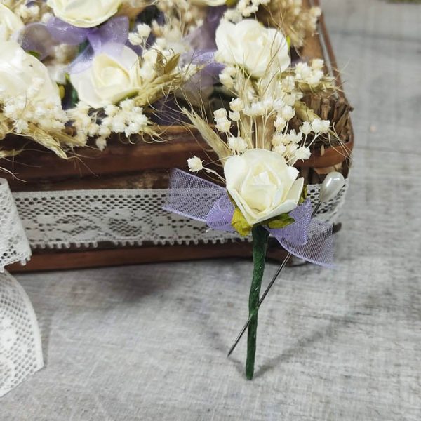 Cesta con 80 Alfileres de una Rosa - Imagen 4