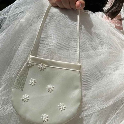 Bolso comunión niña guipur.