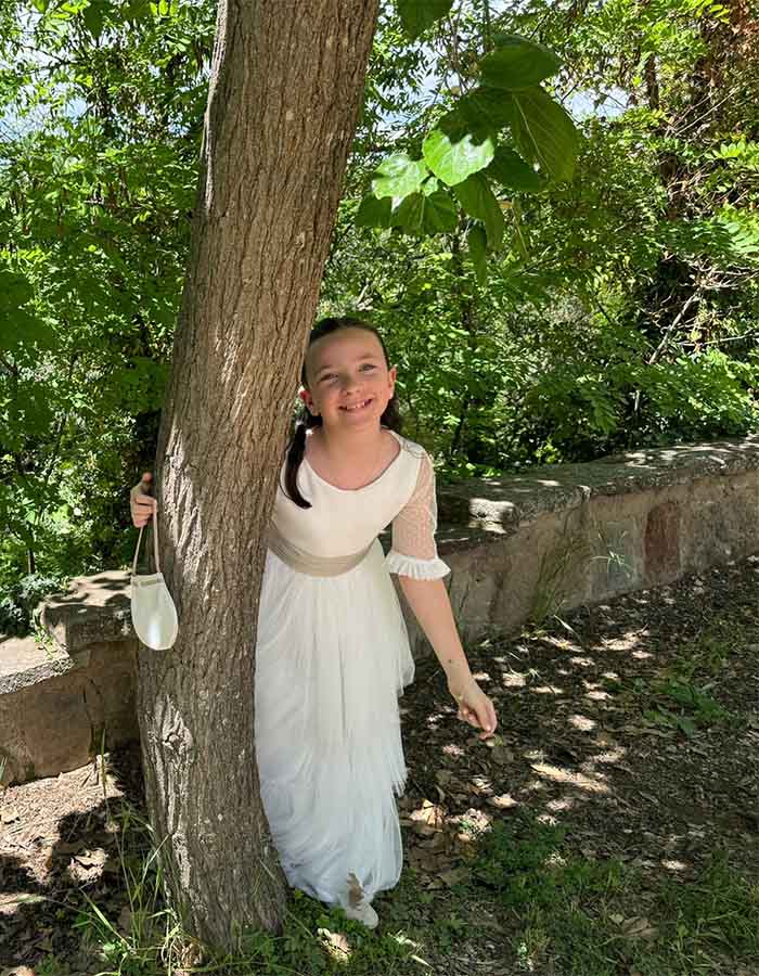 Bolso comunión niña guipur - Imagen 3