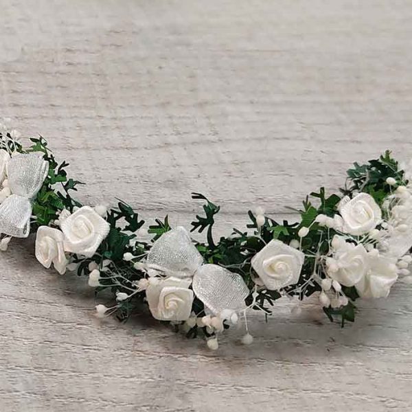 Corona con Rosas Blancas - Imagen 2