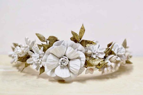 Diadema Tiara Perlada - Imagen 4