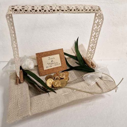 Cesta para arras de boda
