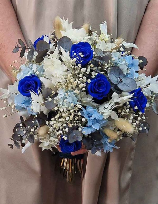 Ramo de Rosas Azules y Calas - Imagen 2