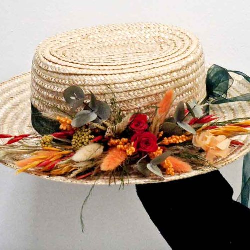Canotier Flores Colores Otoñales Iria