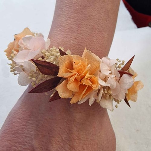 Brazalete de Flores Secas y Preservadas