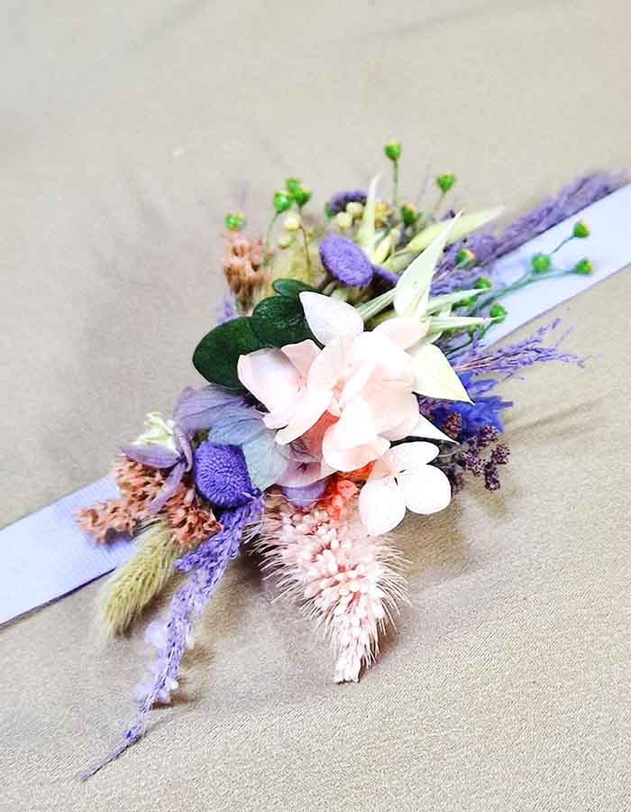 Cintura de Flores Lilas para Niñas