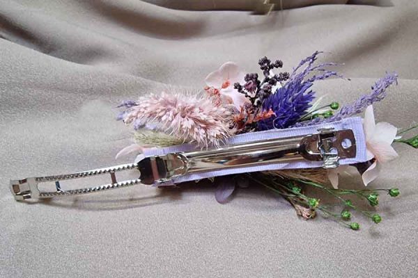 Diadema con Flores Lateral Lilas