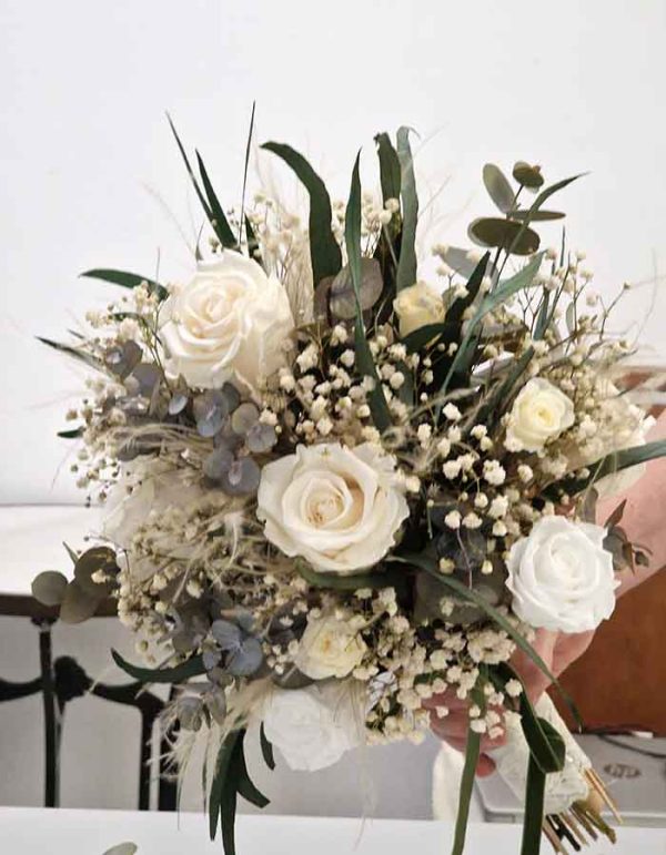 18 Rosas Ramo de Novia Anna - Imagen 4