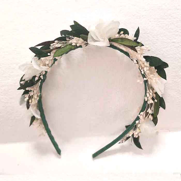 Diadema de Flores para Ceremonias Dámaris - Imagen 6