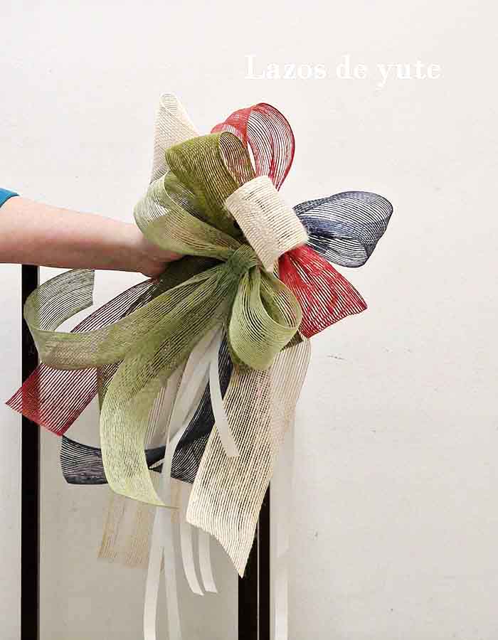 Lazos de Yute de Colores para Bodas