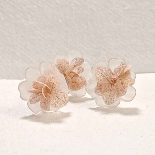 Horquillas de Amapolas Glasse con Hortensia